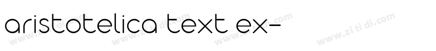 aristotelica text ex字体转换